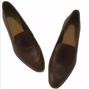 Everlane modern flat with point toe brown